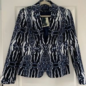 JONES NEW YORK CLASSIC NAVY COMBO BLAZER